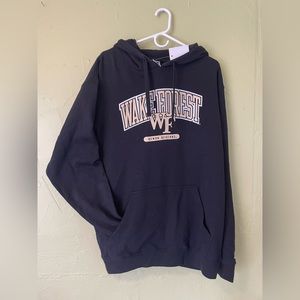Russell Wake Forest Hoodie Sweatshirt - Black/Gold L. Tags attached.